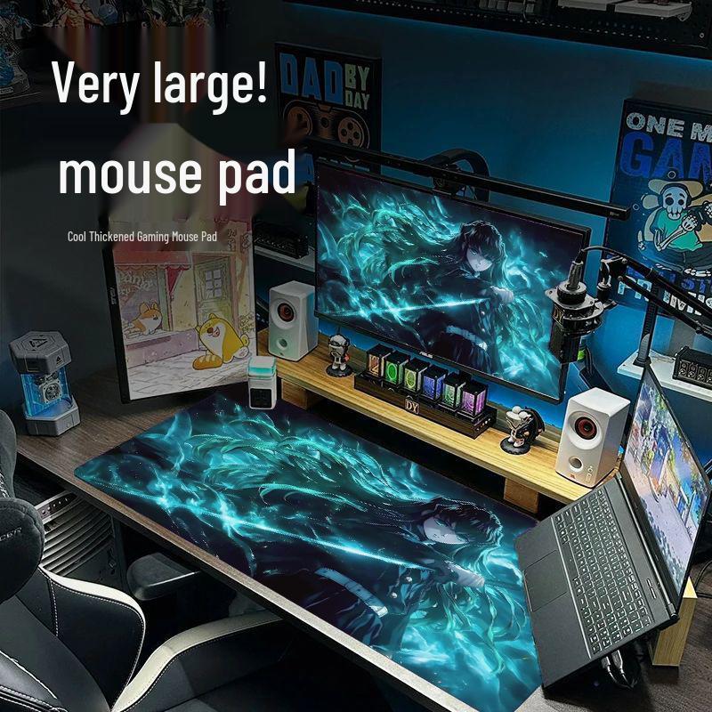 Customizable Large Anime Pattern Gaming Mouse Pad - Non-slip Desk Mat