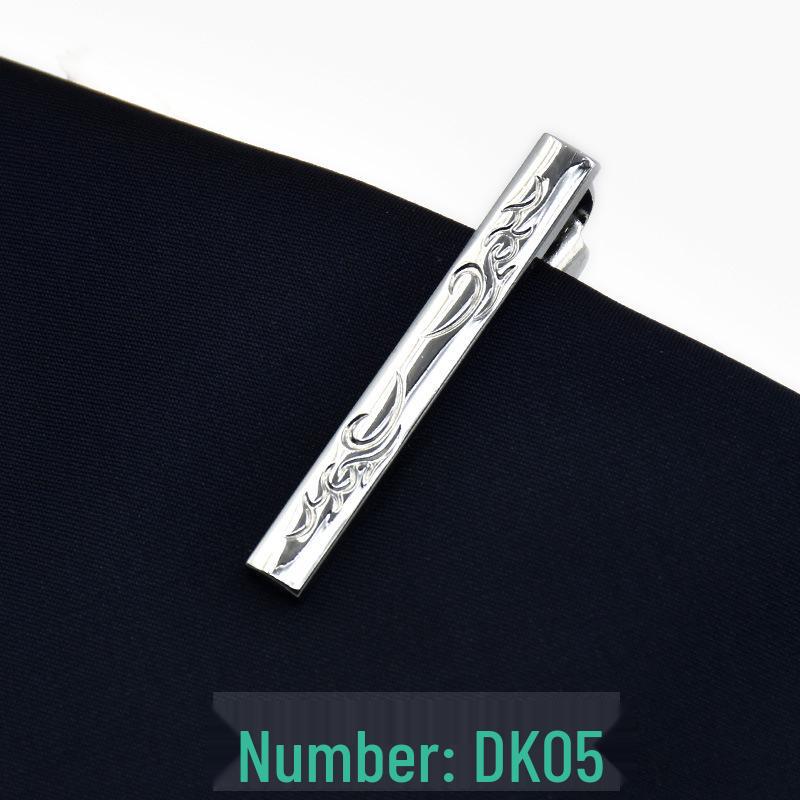 Men's 4cm Korean Style Silver Tie Clip - Suit & Shirt Accessory