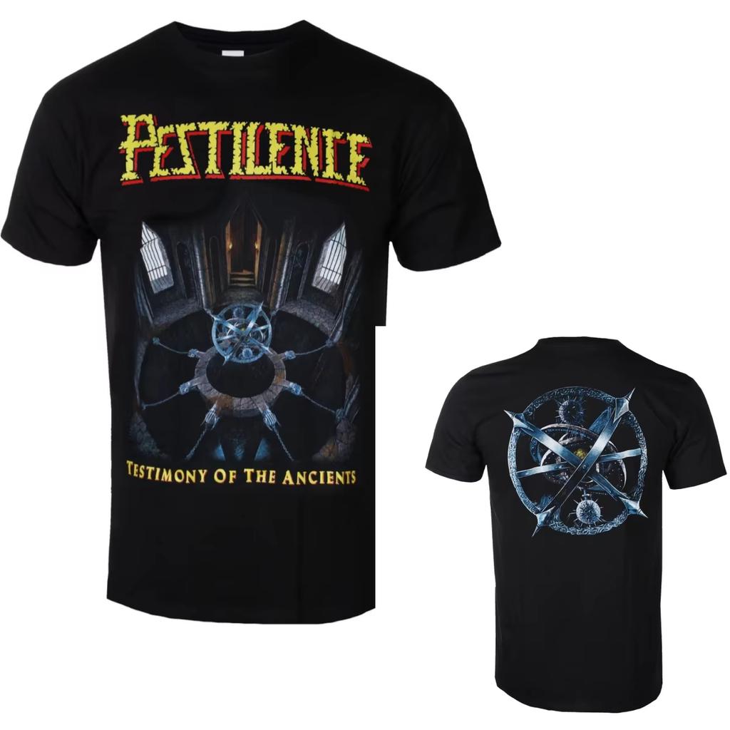 2026 Summer Hot Sale New Pestilence Graphic Cotton T Shirt Unisex Y2K Gothic Cotton Streetwear Oversized T-shirt Short Sleeve Casual Clothing