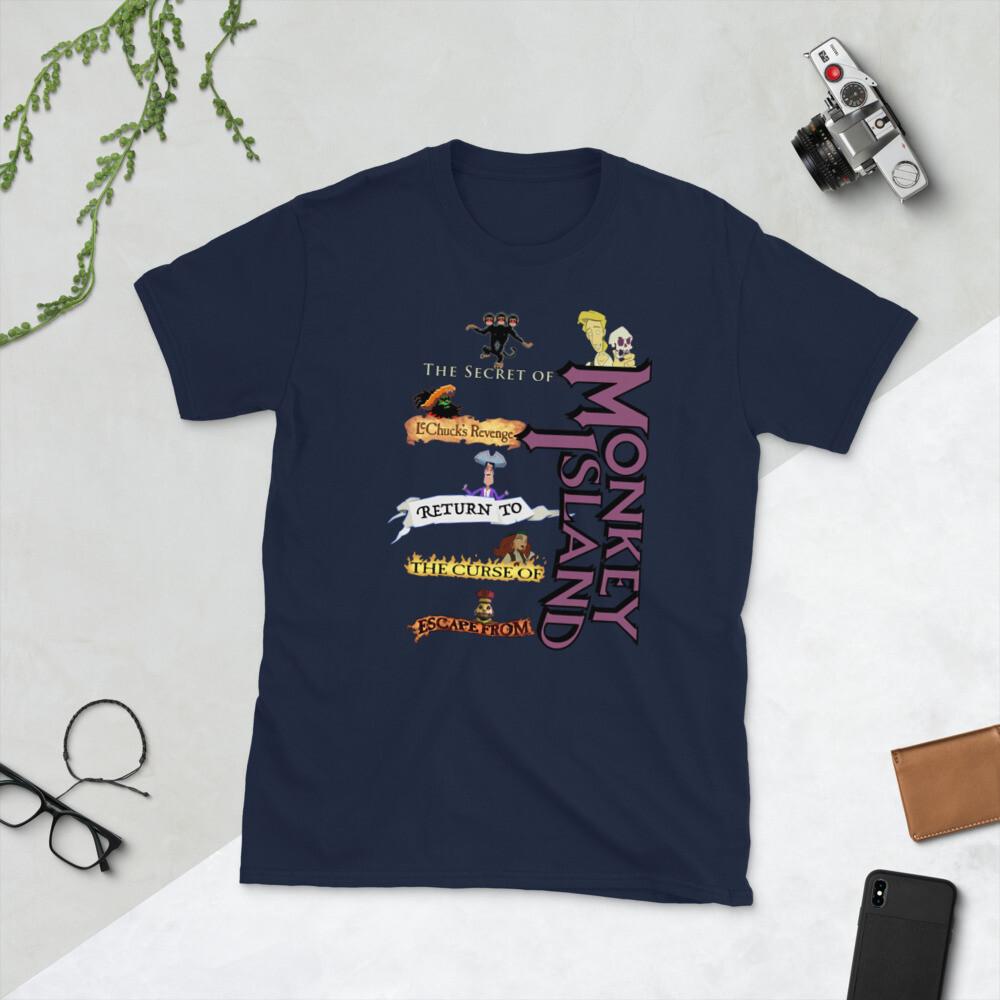 Return to Monkey Island Guybrush LeChuck Elaine Vodoo Lady Murray Stan T-Shirt S