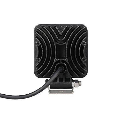 Small LED work light, 27W, square, wide angle type, bright LED work light, diameter 90mm, light truck bed light, fog lamp, car backlight, snow bl