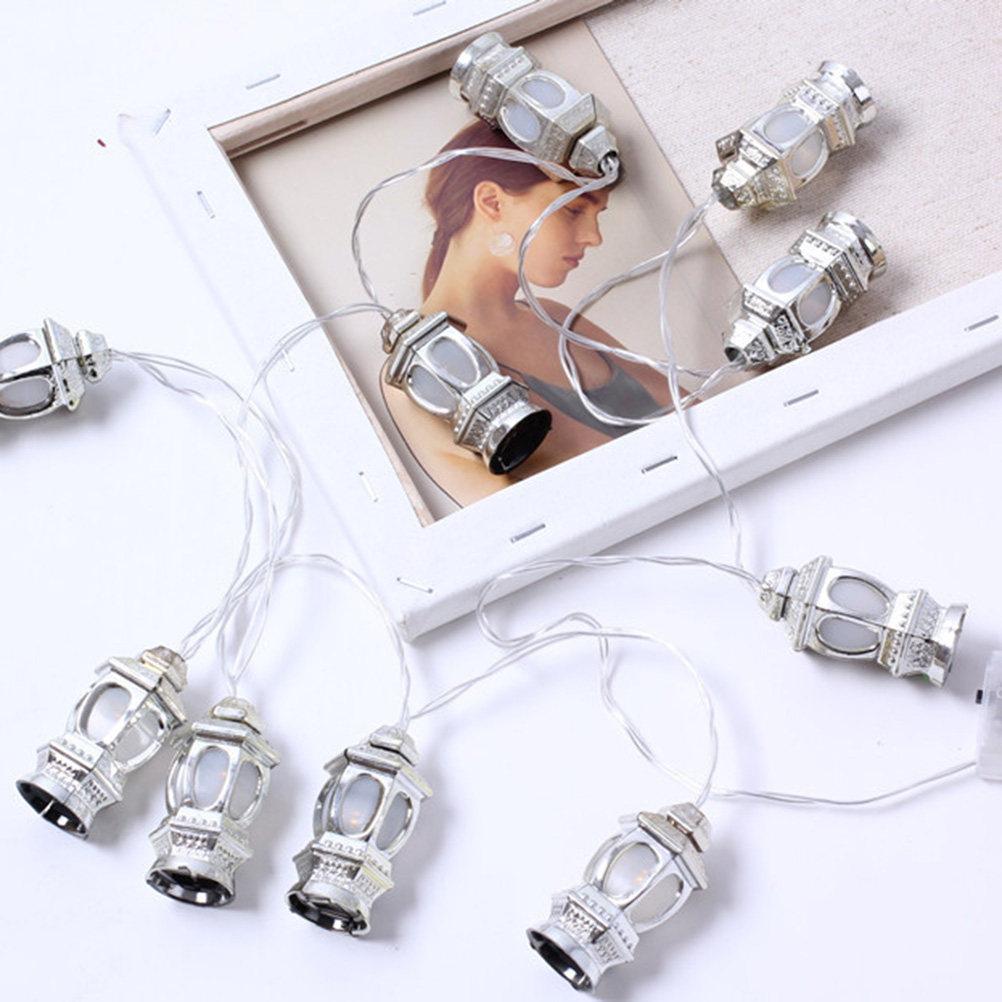 LED Lanterns String Lights Ramadan Eid Festival Party Bedroom Decoration 4 Colors 1.65m Warm Fairy Lamp Garden Lights