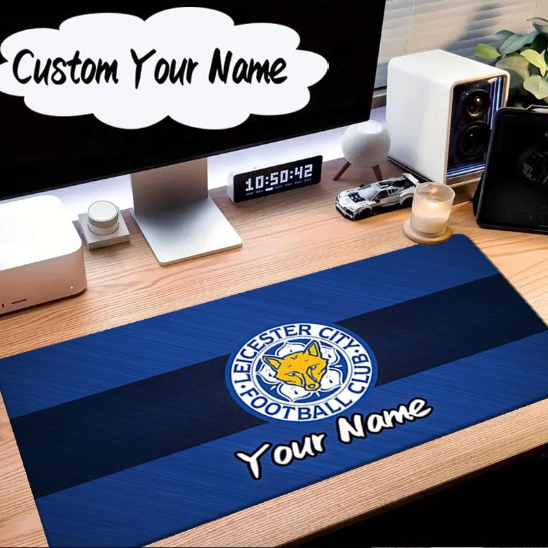 Custom Name Mouse pad Leicester City Football Club Mouse Pad Desk Mat, Non-Slip Rubber Backer Pad For Computer Notebook Gaming Mouse Pad Gift
