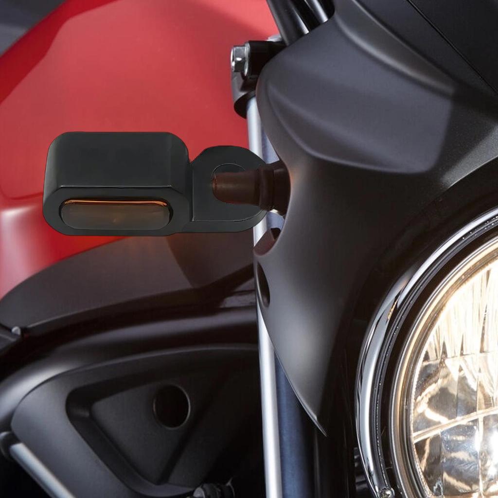 Motorcycle Front Turn Signals Waterproof 2 Pieces Indicators Motorcycle Blinkers Indicator For Safety Riding Commute Highway