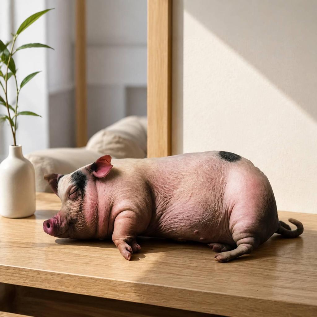 Cartoon Pig Stuffed Animal Cuddly Soft Toy Huggable for Imaginative Play