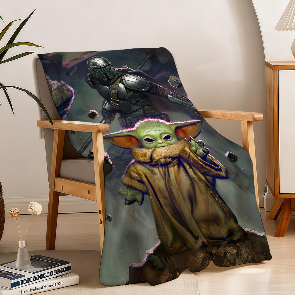 Blanket W-WARS-ES Throw Yoda S-STARS-ES Super Cosy Plush Living Room Sofa Couch Childish Birthday Gifts