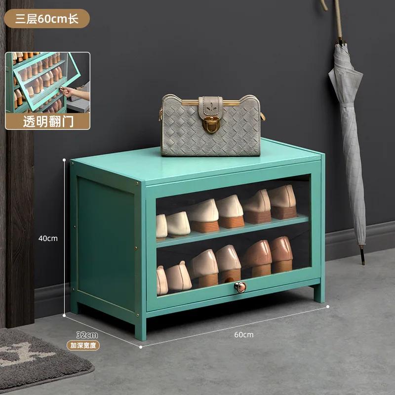 Simple Shoe Cabinet HD Transparent Shoe Storage Shelf Household Display Dustproof Shoe Rack Bench Organizer Cabinets Furniture