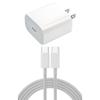 PD US Spec Charger Head for Apple Devices, Compatible with 20W/12W Fast Charging