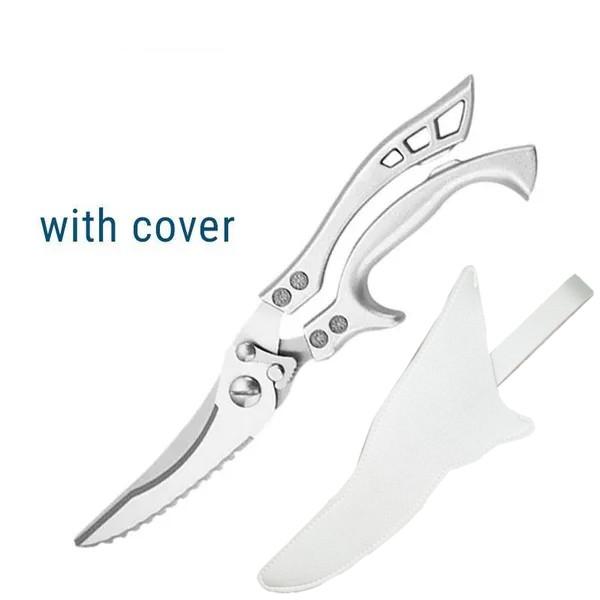 

Новые японские пищевые ножницы, бытовые кухонные ножницы, мощные ножницы для куриных костей, большие многофункциональные ножницы из нержавеющей стали