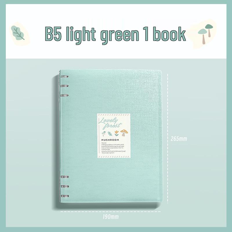 B5 Loseblatt-Notizbuch mit abnehmbarer Hülle | A5 Verdicktes Design | Schonend für die Hände | Perfekt für Gymnasium, Realschule und Bürogebrauch