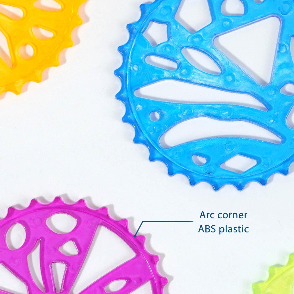 Zeichenset für Kinder Plastik Malvorlage Lineal-Set Zahnräder Spiral-Zeichenwerkzeug Lernspielzeug