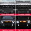 For Jetour T2 i-DM Ich - X K3 Car Emblem Blackout Sticker Grille Light Letter Badge Black Warrior Matte Black Emblem Accessories