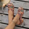New Style Shoes: Large-sized, Thick-heeled, Fish-mouth One-shoulder Shoes, Women's Shoes, Beach Flip-flops