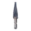 Spiral Grooved Step Drill Bit 4mm To 12mm Step 14in Shank M35 Cobalt 9 Sizes Multi Step Cone Bits