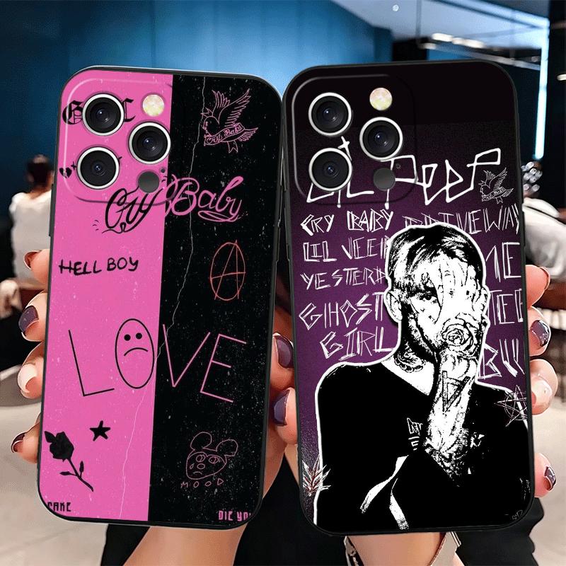 Lil Peep Hellboy Love Soft Phone Case for iPhone 16 16E 17 Air 15 Pro Max 14 Plus 13 Mini 11 12 7 Black Cover Back Shell