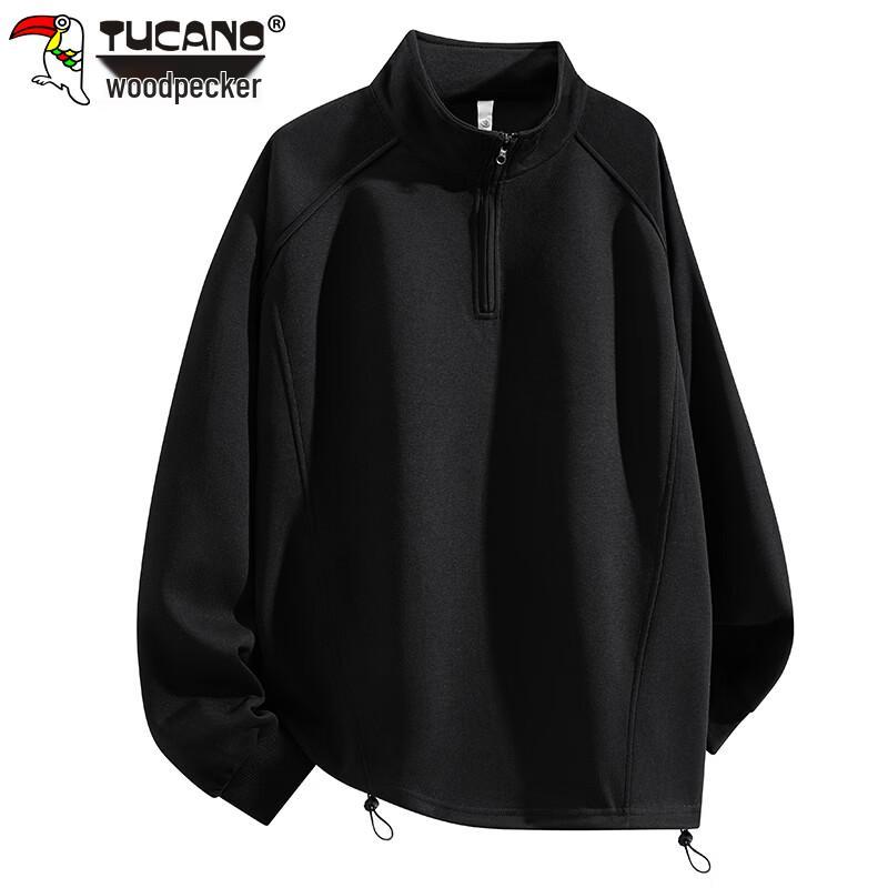 

TUCANO Men s Half-Zip Stand Collar Pullover Sweatshirt M