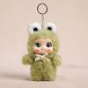Kawaii Cute Animals Vinyl Face Plush Toy Animal Toy Pendant Dog Frog Rabbit Bear Sheep Gift For Animal Enthusiasts Kids Hang Bag