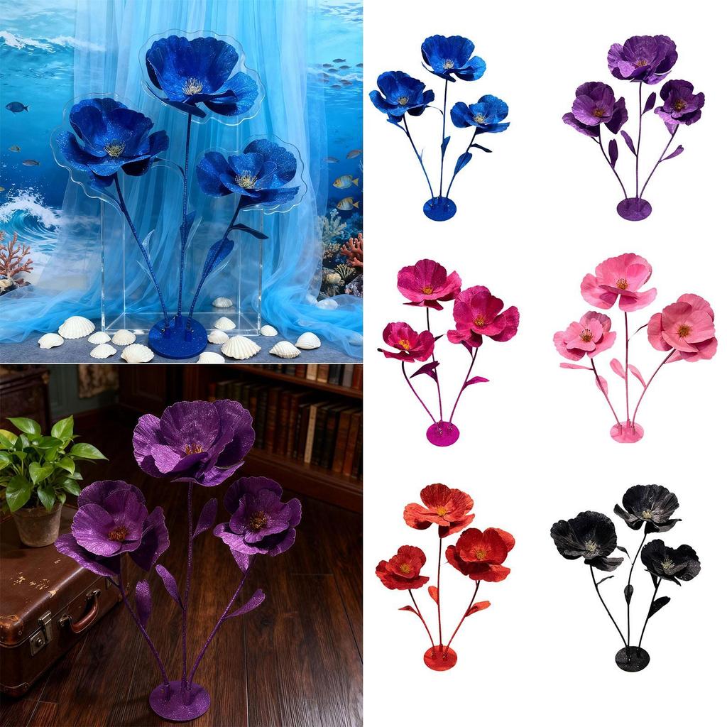 Large Artificial Flowers Photography Props Large Giant Wedding Flowers for Decoration 62.9" Tall for Wedding Home Decor Ceremony