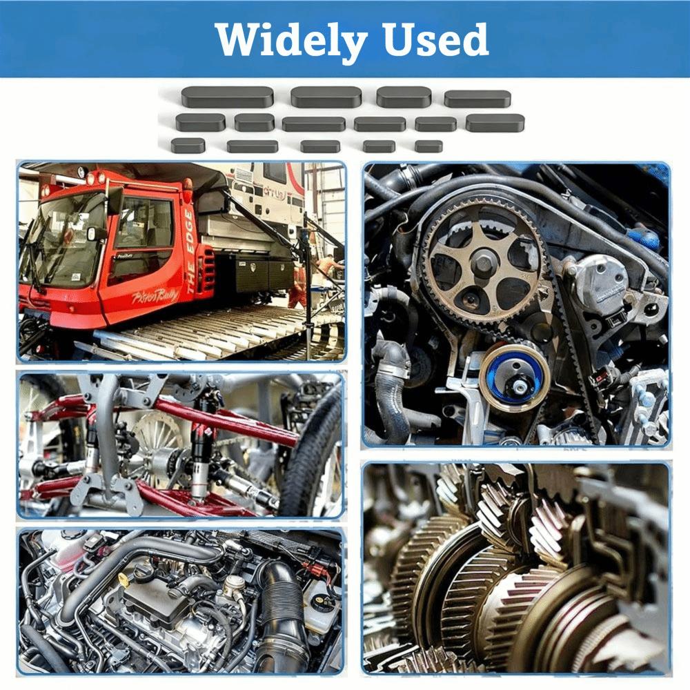 140pcs Carbon Steel Square Parallel Keys 3-6mm Size Range Round End Flat Keys  Machinery Repair