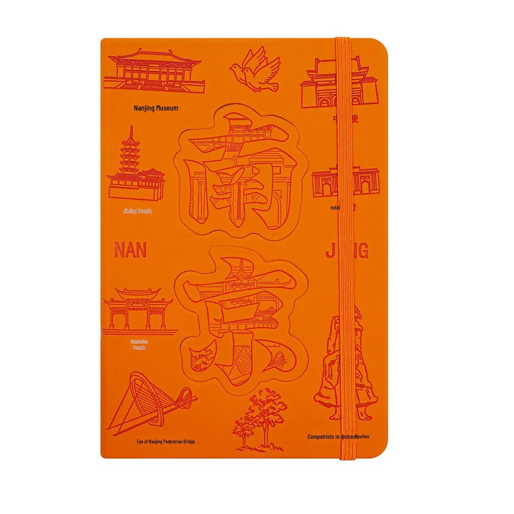 Wuhan Souvenir Notebook with Blank Stamp Collection and Refrigerator Magnet