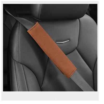 Shining Wheat 2PCS Suede Car Seat Belt Shoulder Protection Padding Lengthened Shoulder Sleeve Protective