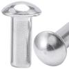 GB867 Aluminum Rivet: Semi-Circular Head, Solid, Round Cap, Sizes 3MM-8MM