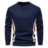 Modă Masculină Primăvară Toamnă Hanorac cu Mânecă Lungă Patchwork Casual Slim Fit Îmbrăcăminte Exterioară Gât Rotund Pulover Sport