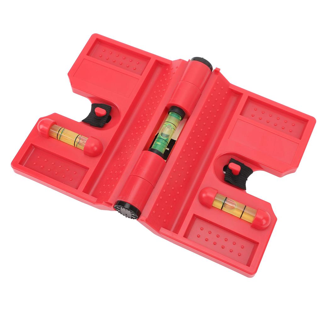 Magnetyczna poziomica słupkowa Profesjonalna Wysoka dokładność 3 fiolki Składane narzędzie poziomicy słupkowej z elastyczną pętlą