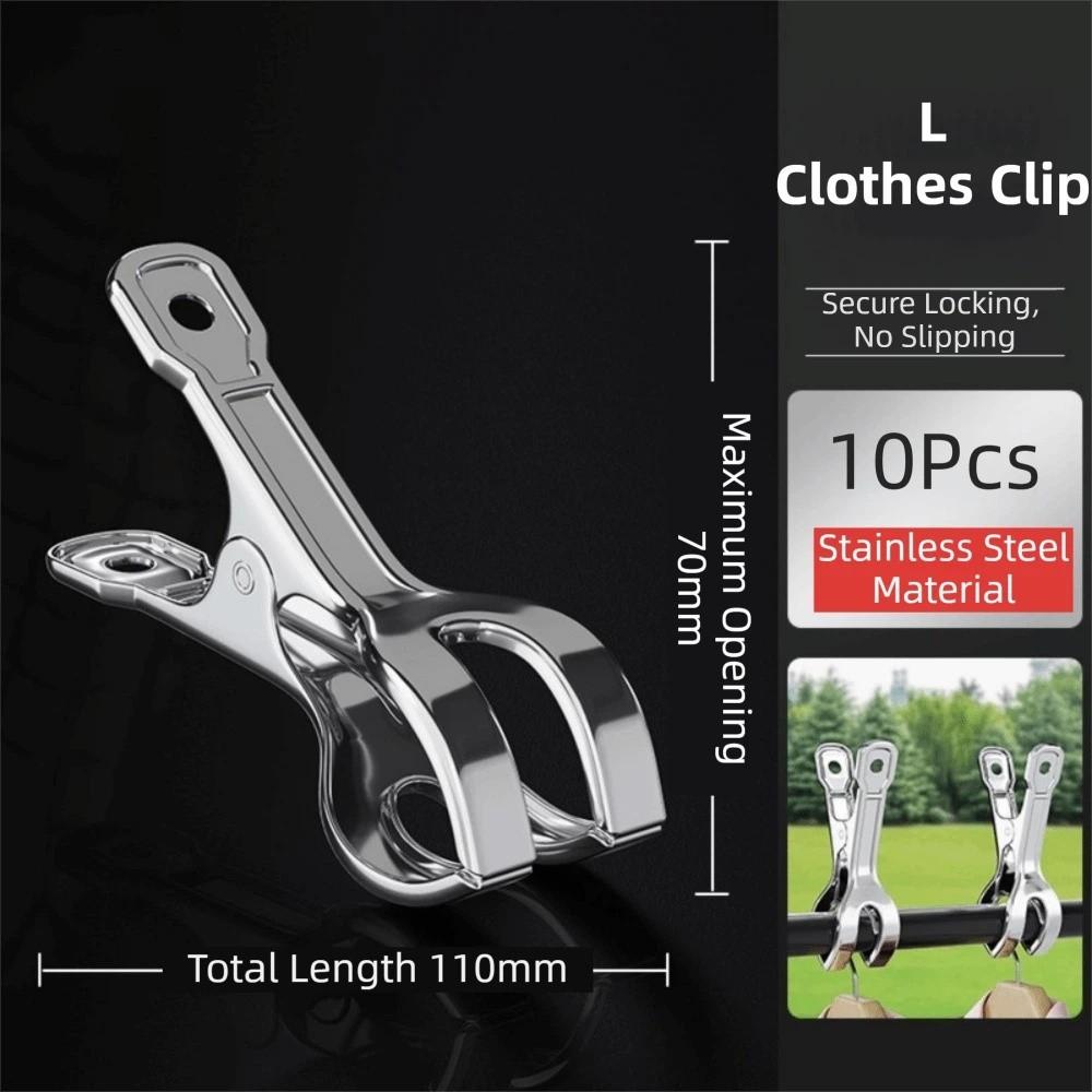 Heavy Duty Clothes Pins Reusable Stainless Steel Clips Beach Towel Clips  Home Storage