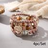 Bohemian bracelet creative tassel multi-layer beaded bracelet