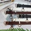Girl Love Ring Pendant Decorative Dress Women'S Belt Metal Student Fine Belt
