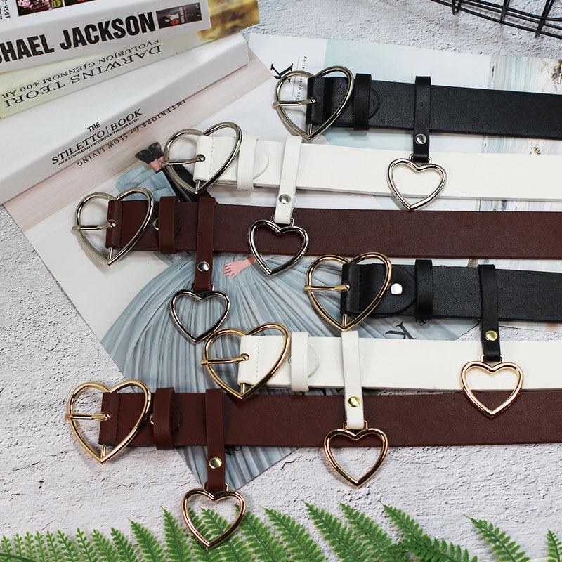 Girl Love Ring Pendant Decorative Dress Women'S Belt Metal Student Fine Belt