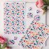 Heart Series Pattern Watercolor Transfer Paper for Polymer Clay Soft Pottery Pendant Earrings Jewelry Making Stickers Decor Tool