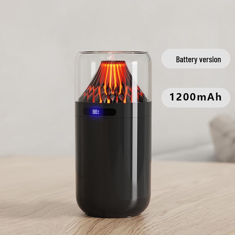 Volcano USB Aromatherapy Humidifier: Compact, Rechargeable, Digital Display