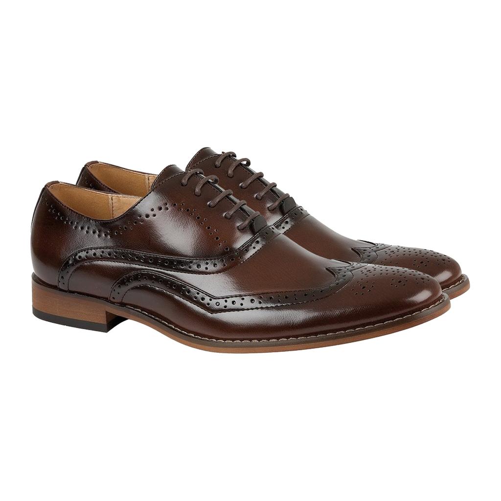 Goor Chlapecké boty Brogue Oxford s 5 očky