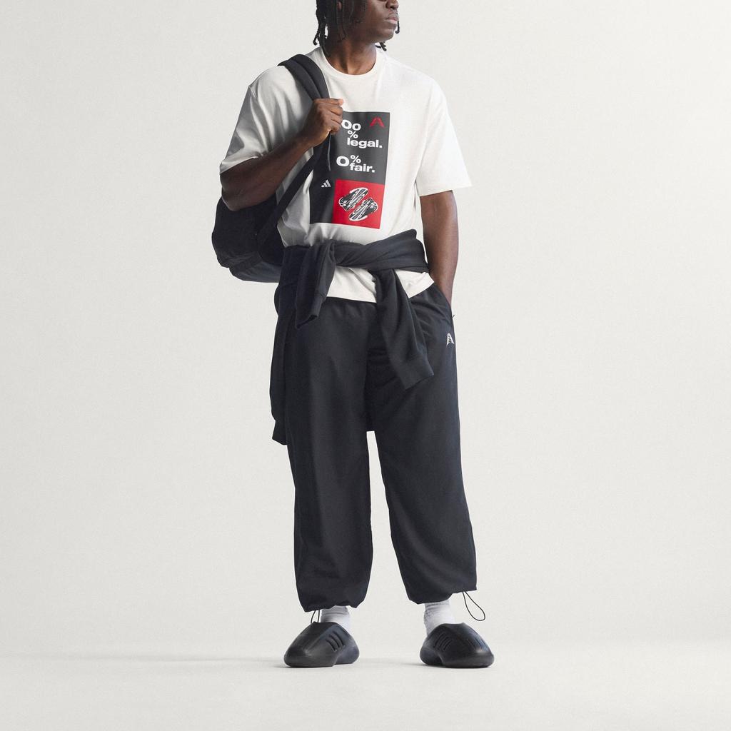 Adidas Anthony Edwards Performance Series Casual Comfortable Round Neck Loose Basketball Sports Short Sleeve T-Shirt Men Tops KF8970