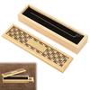 Double-layer Incense Holder Burner Retro Coffin Incense Storage Box for Sticks Ash Catcher for Meditation Yoga Spa Room Decor 7