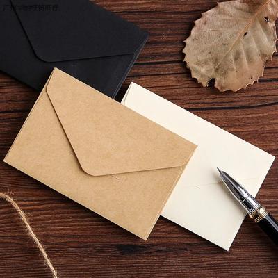 20 Pcs/lot Black White Kraft Paper Envelopes Vintage European Style Envelope For Business Card Invitation