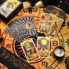 Genuine Weite Gold Foil PET Tarot Deck - Full Set Printed Tarot Board Game Cards