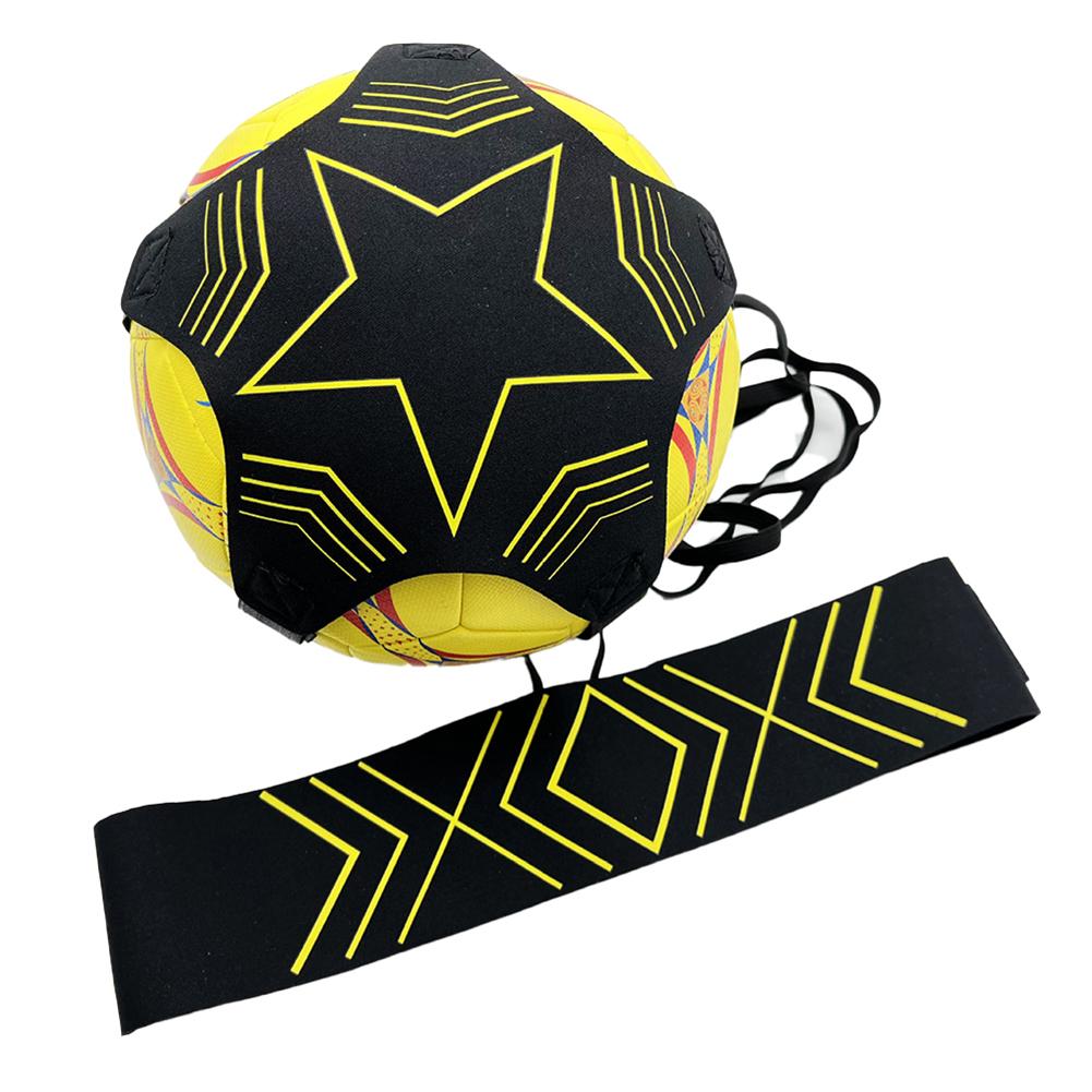 Football Kick Trainer Adjustable Soccer Ball Training Nylon Cloth Soccer Trainer Solo Belt Elastic Auxiliary Fitness Equipment