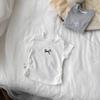 2-12Y Girls' Short Sleeved T-shirt Pure Cotton 2026 Summer New Kids Shirts Korean Children's Baby Embroidery Bow Slim Fit Tops