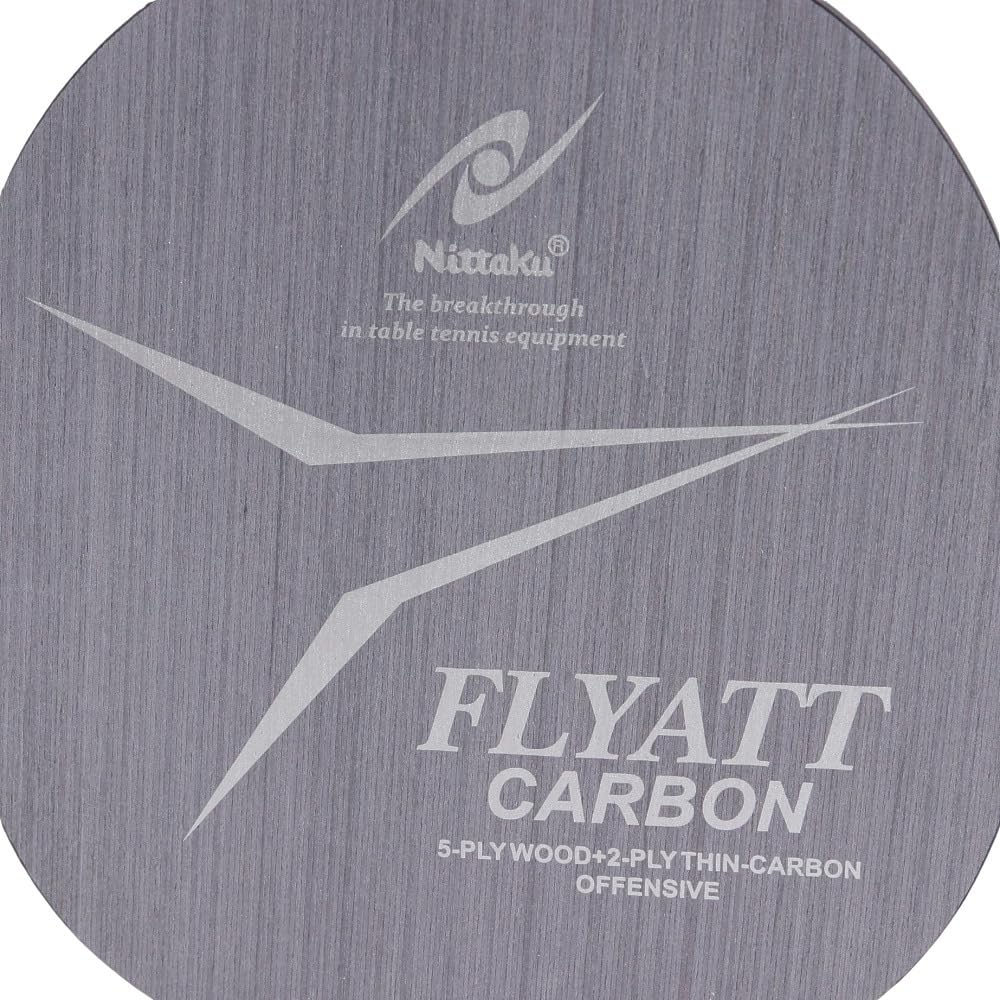 Nittaku Table Tennis Flyatt Special Racket, Carbon, Shakehand, Offensive, Material, Straight, NC-0360
