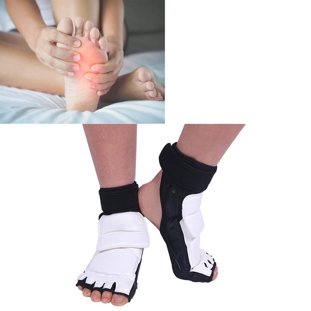 Taekwondo chránič nártu Dvojité upevnění Elastická tkanina Obklopující design Pohodlné taekwondo vybavení na nohy pro děti Chránič nártu S