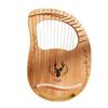 Diggly Lyre Harp 19 21 24 27 32 Strings Portable Instrument with Tuning Wrench Manual Spare Strings and Picks Brown