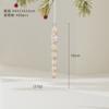 Metal Transparent Acrylic Christmas Ornament String Pendant for Tree Decoration, Festive Dress Hanging Decor with Crystal Effect
