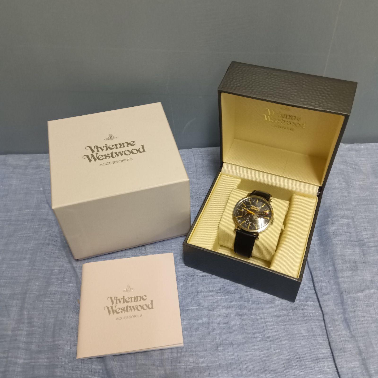 Used Discontinued model VIVIENNEWESTWOOD Vivienne Westwood FOLLOW THE STARS Watch Unisex Box included Black VW-20D9 L121
