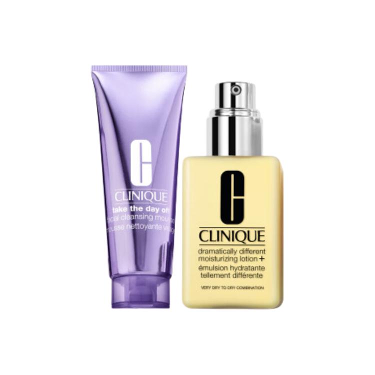 Clinique 2-Pc. Take The Day Off Cleansing Mousse & Dramatically Different Moisturizing Lotion+ Skincare Set (Cleansing Mousse+Light Moisturizing Lotion)125ml