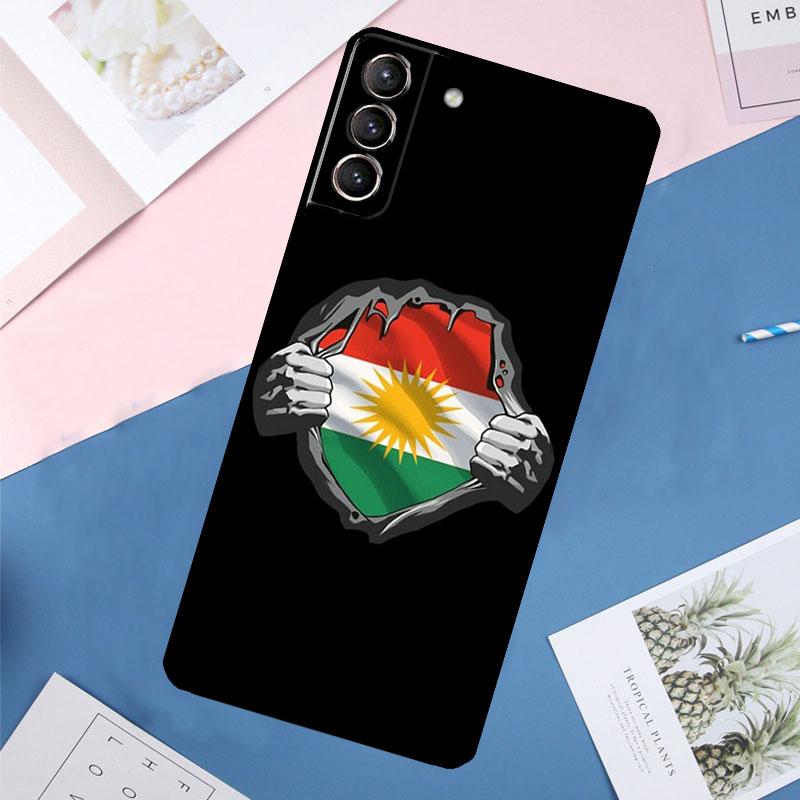 Kurdistan Flagge Hülle Für Samsung Galaxy S25 Ultra S24 S23 S22 S21 Ultra S9 S10 Plus S23 FE S25 FE Rückabdeckung