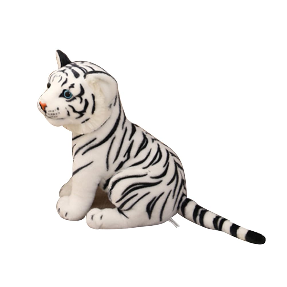 STOBOK Simulation Tiger Doll, White Tiger Plush Toy, Lucky Tiger Plush Toy, Tigger Plush Toy, Tiger Plush Toy, Parrot Plush Toy, Simulation Tiger