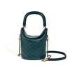 New Leather Bucket Bag Classic High-end Sense Versatile Diamond Chain Fashion Messenger Women's Bag